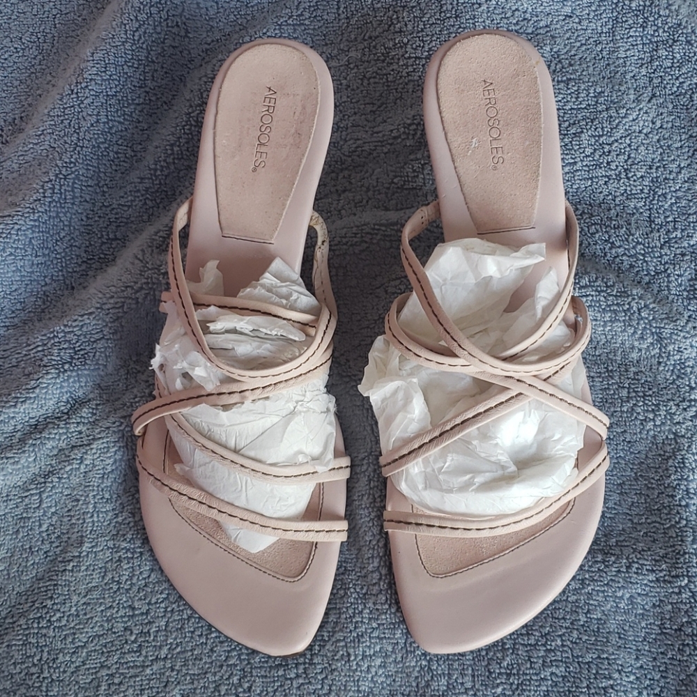 Aerosoles Pale Pink Sandals with Straps